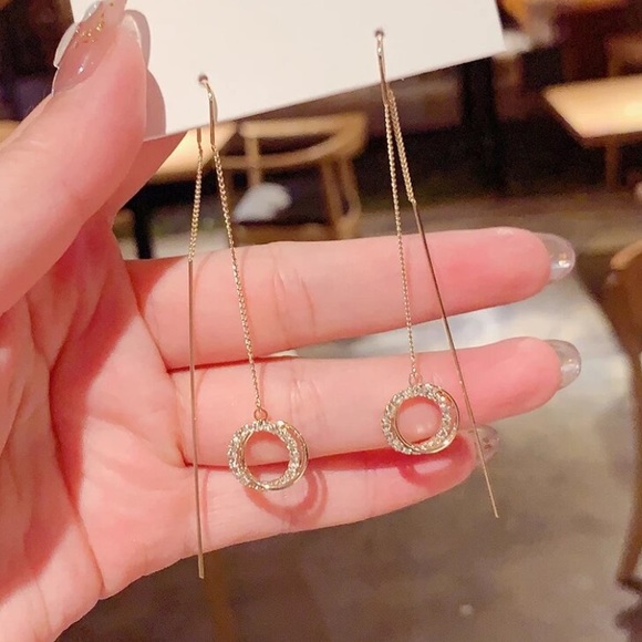 Jewelry - New 18k gold plated tassel luxury earrings